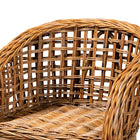 bali & pari Mario Modern Bohemian Natural Brown Finished Teak Wood and Rattan 2-Piece Counter Stool Set