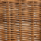 bali & pari Mario Modern Bohemian Natural Brown Finished Teak Wood and Rattan 2-Piece Counter Stool Set