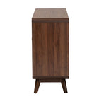 Baxton Studio Markell Mid-Century Modern Transitional Walnut Brown Finished Wood 6-Drawer Dresser