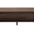 Baxton Studio Graceland Mid-Century Modern Transitional Walnut Brown Finished Wood 2-Drawer Coffee Table