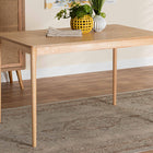 Baxton Studio Sherwin Mid-Century Modern Natural Oak Finished Wood Dining Table