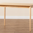 Baxton Studio Sherwin Mid-Century Modern Natural Oak Finished Wood Dining Table
