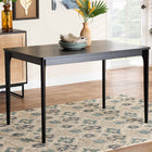 Baxton Studio Sherwin Mid-Century Modern Black Finished Wood Dining Table
