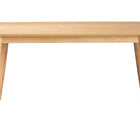 Baxton Studio Flora Mid-Century Modern Natural Oak Finished Wood Dining Table