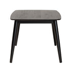 Baxton Studio Flora Mid-Century Modern Black Finished Wood Dining Table