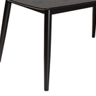 Baxton Studio Flora Mid-Century Modern Black Finished Wood Dining Table