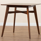 Baxton Studio Leena Mid-Century Modern Walnut Brown Finished Wood Counter Height Pub Table