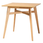 Baxton Studio Leena Mid-Century Modern Natural Oak Finished Wood Counter Height Pub Table