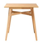 Baxton Studio Leena Mid-Century Modern Natural Oak Finished Wood Counter Height Pub Table