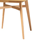 Baxton Studio Leena Mid-Century Modern Natural Oak Finished Wood Counter Height Pub Table