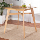 Baxton Studio Leena Mid-Century Modern Natural Oak Finished Wood Counter Height Pub Table