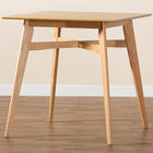 Baxton Studio Leena Mid-Century Modern Natural Oak Finished Wood Counter Height Pub Table