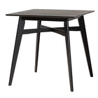 Baxton Studio Leena Mid-Century Modern Black Finished Wood Counter Height Pub Table