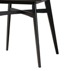 Baxton Studio Leena Mid-Century Modern Black Finished Wood Counter Height Pub Table