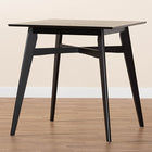 Baxton Studio Leena Mid-Century Modern Black Finished Wood Counter Height Pub Table