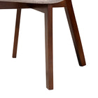 Baxton Studio Dannell Mid-Century Modern Grey Fabric and Walnut Brown Finished Wood 7-Piece Dining Set