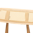 Baxton Studio Tarana Mid-Century Modern Grey Fabric and Natural Oak Finished Wood 5-Piece Dining Set