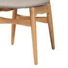Baxton Studio Tarana Mid-Century Modern Grey Fabric and Natural Oak Finished Wood 7-Piece Dining Set