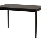 Baxton Studio Dannell Mid-Century Modern Cream Fabric and Black Finished Wood 5-Piece Dining Set