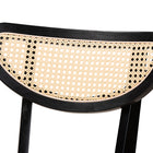 Baxton Studio Dannell Mid-Century Modern Cream Fabric and Black Finished Wood 5-Piece Dining Set