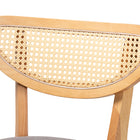 Baxton Studio Dannell Mid-Century Modern Grey Fabric and Natural Oak Finished Wood 2-Piece Counter Stool Set
