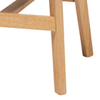 Baxton Studio Dannell Mid-Century Modern Grey Fabric and Natural Oak Finished Wood 2-Piece Counter Stool Set