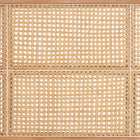 bali & pari Lainer Modern Bohemian Natural Brown Finished Bayur Wood and Bamboo Queen Size Headboard