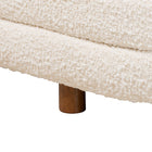 Baxton Studio Betiana Modern Japandi Cream Boucle Fabric and Walnut Brown Finished Wood Storage Bench