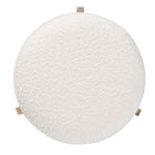 Baxton Studio Elkie Japandi Cream Boucle Fabric and Walnut Brown Finished Wood Ottoman Footstool