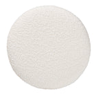 Baxton Studio Fisk Japandi Cream Boucle Fabric and Walnut Brown Finished Wood Ottoman Footstool