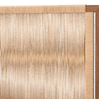 bali & pari Holitz Modern Bohemian Walnut Brown Finished Bayur Wood Queen Size Headboard