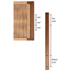 bali & pari Holitz Modern Bohemian Walnut Brown Finished Bayur Wood Queen Size Headboard