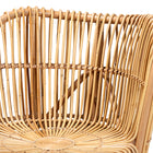bali & pari Nagoya Modern Bohemian Natural Rattan Wide Seat Lounge Chair
