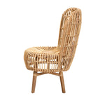 bali & pari Nagoya Modern Bohemian Natural Rattan Tall Lounge Chair