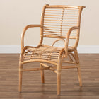 bali & pari Seminyak Modern Bohemian Natural Rattan Lounge Chair