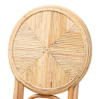 bali & pari Carita Modern Bohemian Natural Brown Rattan Dining Chair