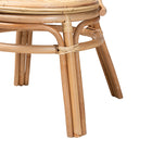 bali & pari Carita Modern Bohemian Natural Brown Rattan Dining Chair
