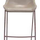Zuo Magnus Barstool (Set of 2) Brown & Walnut