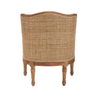 bali & pari Elizette Traditional French Beige Fabric and Honey Oak Finished Wood Accent Chair