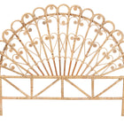bali & pari Rasima Modern Bohemian Natural Brown Rattan Queen Size Standalone Headboard