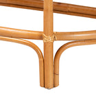 bali & pari Wakana Modern Bohemian Natural Brown Rattan Console Table