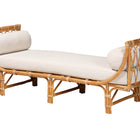 bali & pari Macias Modern Bohemian Natural Brown Rattan Daybed