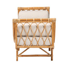 bali & pari Macias Modern Bohemian Natural Brown Rattan Daybed