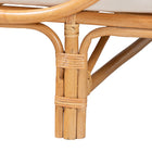 bali & pari Davida Modern Bohemian Natural Brown Rattan Daybed