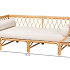 bali & pari Davida Modern Bohemian Natural Brown Rattan Daybed