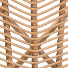 bali & pari Eliava Modern Bohemian Natural Rattan Flower Accent Chair