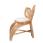 bali & pari Gresham Modern Bohemian Natural Rattan Leaf Accent Chair