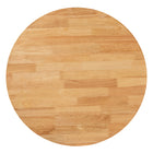 Baxton Studio Kenji Modern Natural Brown Finished Wood 34-Inch-Wide Round Wood Dining Table