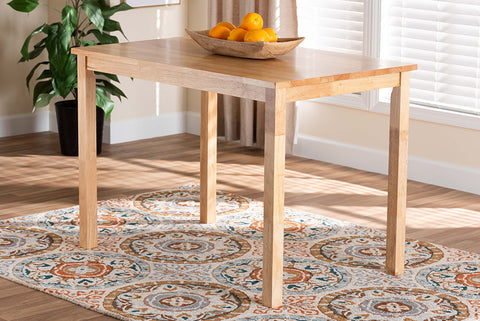 Baxton Studio Eveline Modern Natural Brown Finished Wood 43-Inch Dining Table