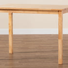 Baxton Studio Eveline Modern Natural Brown Finished Wood 43-Inch Dining Table